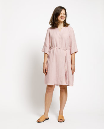 HAY pellavamekko 3/4-hiha, roosa, XS, L, XL, sovitusvaate