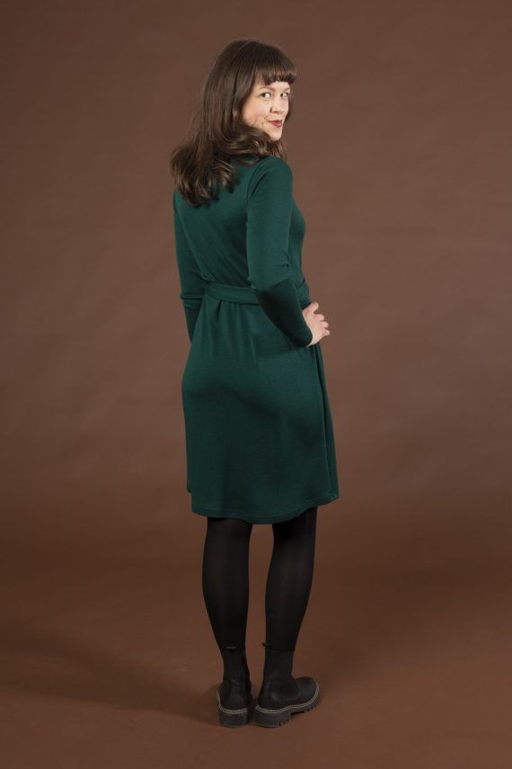 IISI kietaisumekko, vihreä merinovilla, XS, XL, XXL - Image 6