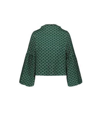 TALVIKKI puuvillapaita, Apila vihreävalkoinen