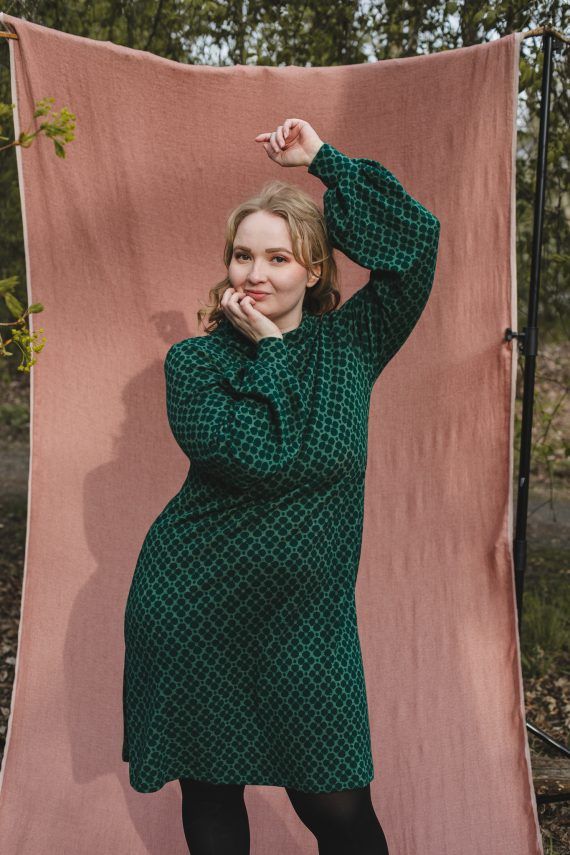 PUFFI merinovillamekko, Apila vihreä - Image 6