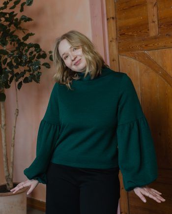 TALVIKKI merinovillapaita, Kaarna vihreä