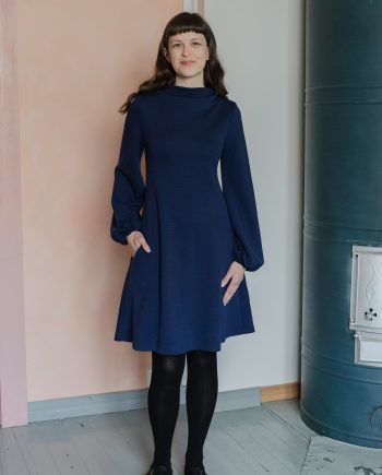 MYY merinovillamekko, Kaarna sininen - PRE SALE