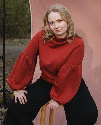 PRE SALE: TALVIKKI merinovillapaita, Kaarna ruska