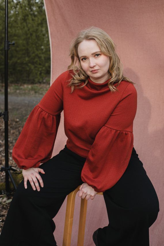 PRE SALE: TALVIKKI merinovillapaita, Kaarna ruska