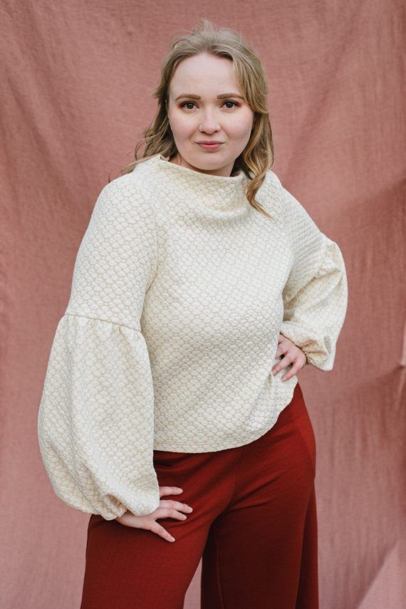 PRE SALE: TALVIKKI puuvillapaita, Apila vanilja