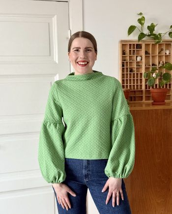 TALVIKKI puuvillapaita, Apila pistaasi